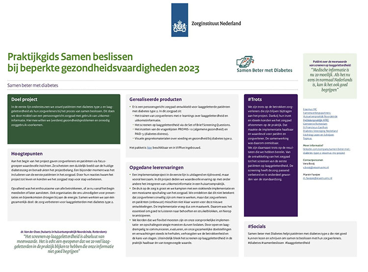 praktijkgids samen beslissen